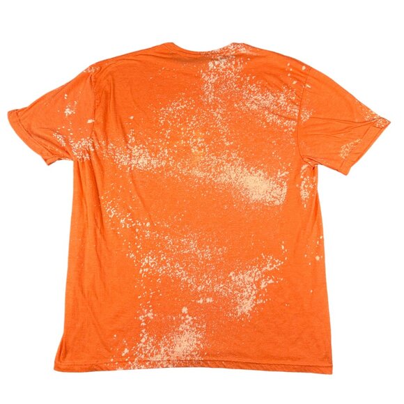 Gildan Womens XL Soul Full of Sunshine Orange Bleached Short Sleeve Graphic Tee - Picture 8 of 8